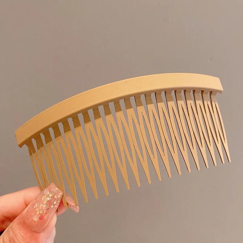 Женский однотонный гребень для волос, большая простая шпилька для челки, фиксированная укладка, повязка на голову для сломанных волос, аксессуары для волос