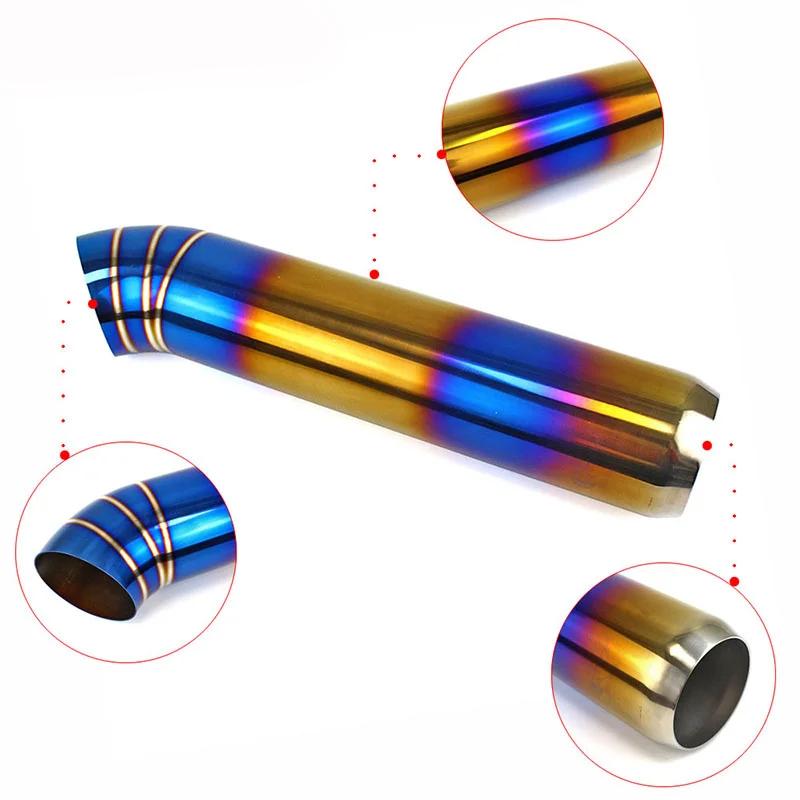 Universal Car Exhaust Pipe Muffler 63mm 75mm Auto Exhaust Nozzle Tip Tail Tube JDM Aluminum Alloy High Quality Modified Racing