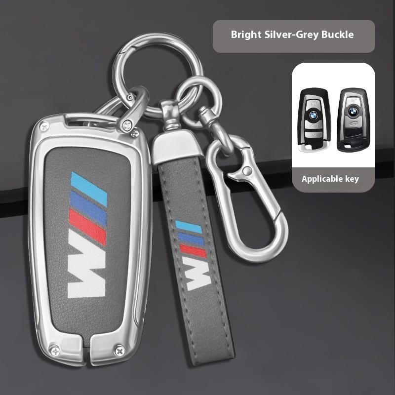 AAAQU1 Car Zinc Alloy Key Case Key Chain For BMW E60 E61 E70 E81 E87 E90 E91 E92 G30 F10 F20 F30 X1 X5 X3 1 3 5 6 Series Z4 Key Shell