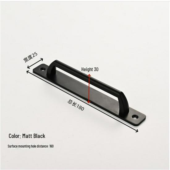 European Antique Copper Double Door Handle - Exposed & Invisible Design