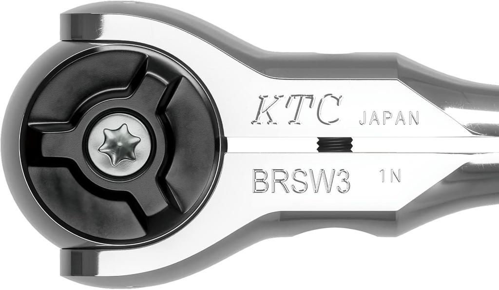 KYOTO TOOL (KTC) 9.5 sq. Long Swivel Ratchet Handle, BRSW3L, Silver