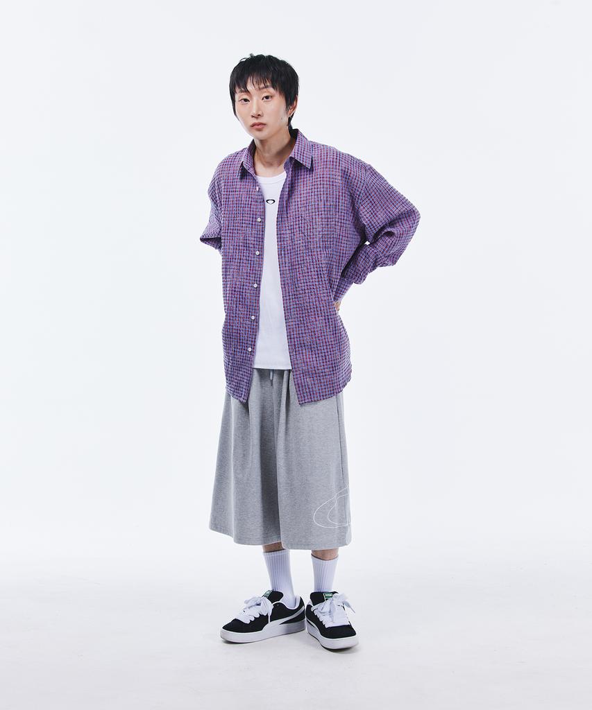SCALLYWAG Side Big Logo Bermuda Sweat Shorts [Grey]