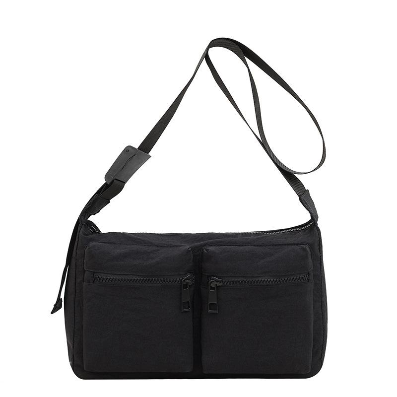 2025 new large-capacity nylon cloth lightweight shoulder bag daily leisure fashion simple messenger bag messenger bag bag bag