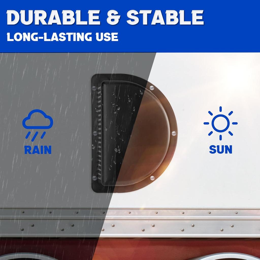 Lonffery RV Vent Covers For Trailer - Side Air Vents For ATV, Cycle, Truck, Cargo, Work Trailers
