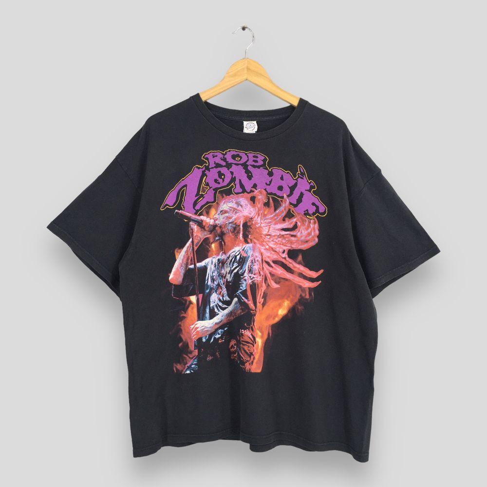 Rob Zombie Black Concert For Men Women Unisex Tshirt Reprint S5XL KH9773 Unisex T-Shirt