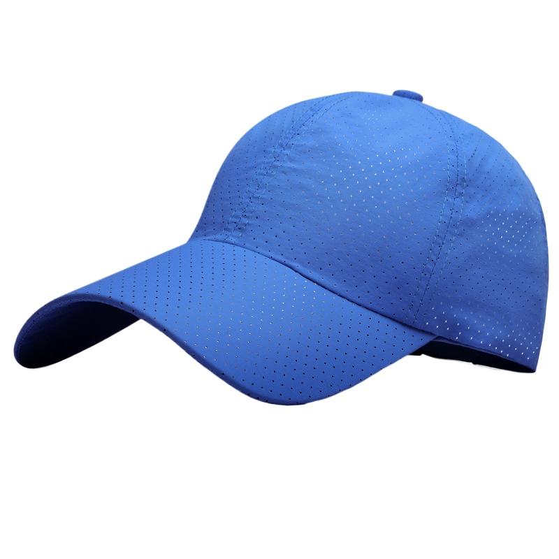 Корейская версия быстросохнущей бейсболки однотонная женская кепка с солнцезащитным козырьком для улицы мужская дышащая шляпа с отверстиями для солнца