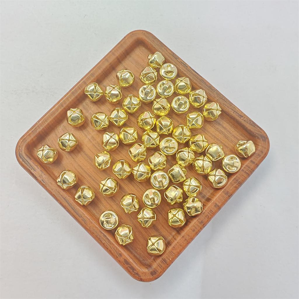 100/50 шт. DIY Craft Hoom украшения Рождественские колокольчики 6/8/10 мм модный маленький колокольчик серебро золото свадебное украшение для изготовления ювелирных изделий из бисера