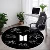 1 шт. Ковер с мерчем BTS, Круглый, Нескользящий, Прочный, Большого размера, Офисный ковер, Подходит для офиса, Красивое украшение