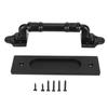 Sliding Barn Door Handle Double Sided Black Barn Door Pull Handle for Gates Garages