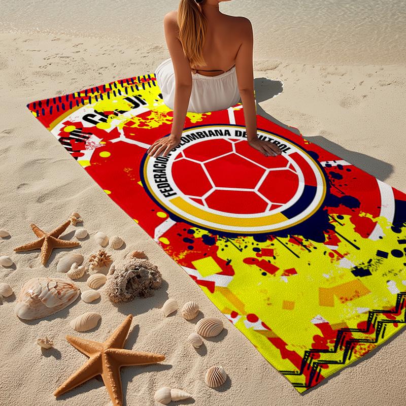 Colombian national football team Microfiber Beach Towel, Lightweight And Quick-Dry, for Summer Travel, Beach Essential, Swimming Pool