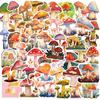 50 Cartoon Watercolor Mushroom Graffiti Stickers Guitar Notebook Suitcase DIY Waterproof Stickers