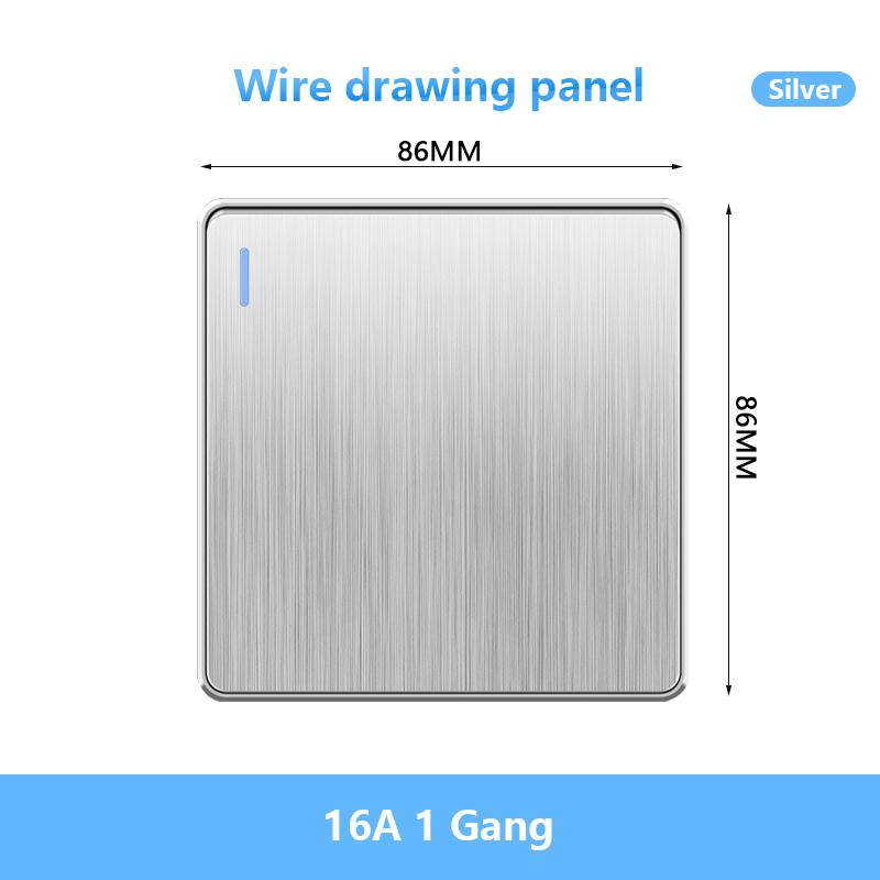 86 Тип британский стандарт настенный выключатель света 16A матовая панель ВКЛ ВЫКЛ домашний выключатель питания клавишный 1/2/3/4 Gang 1/2Way
