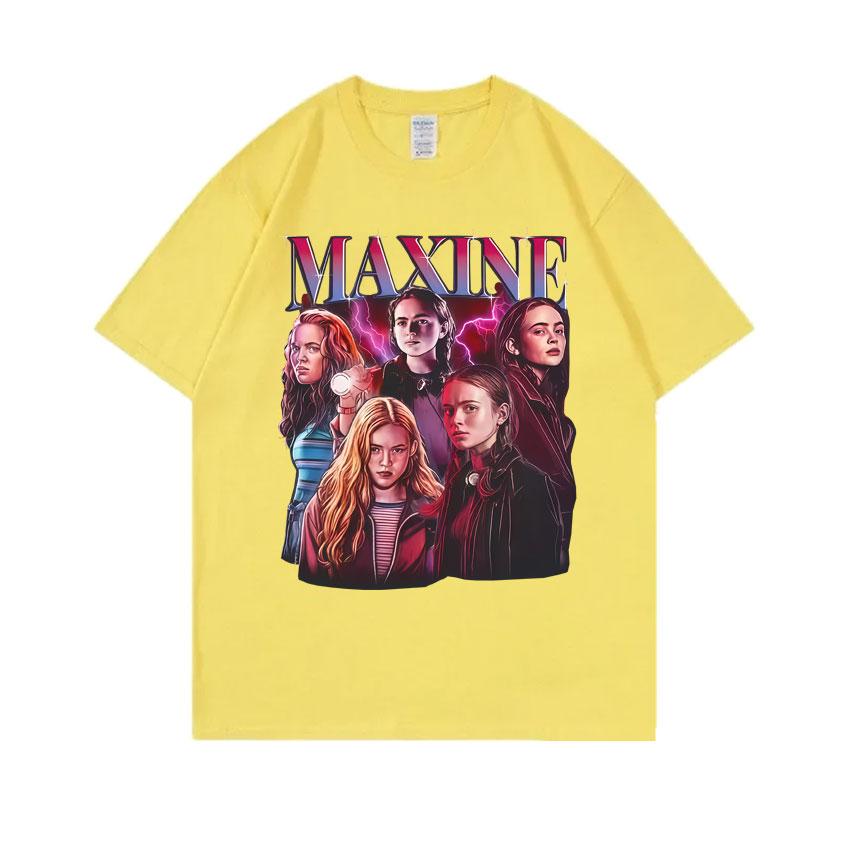Maxine Graphic Tshirt The Demogorgon Cannibal Flower Monster Print T Shirts Unisex Women Casual Oversized Short Sleeve Tshirts