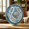 Medieval Dragon Viking Wooden Shield Battle Ready Knight Viking Round Shield Premium Quality Wolf Cosplay Halloween Wall Decor Gift