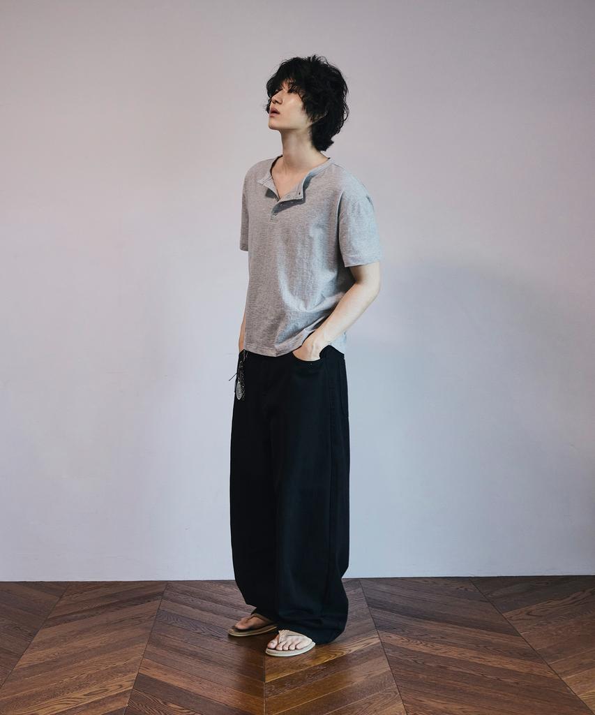 SIGNATURE Summer Wide Curved Linen-Like Pants [2 Colors]