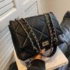 Новая модная женская сумка через плечо большой емкости осень и зима высококачественная сумка через плечо с бриллиантовой цепочкой