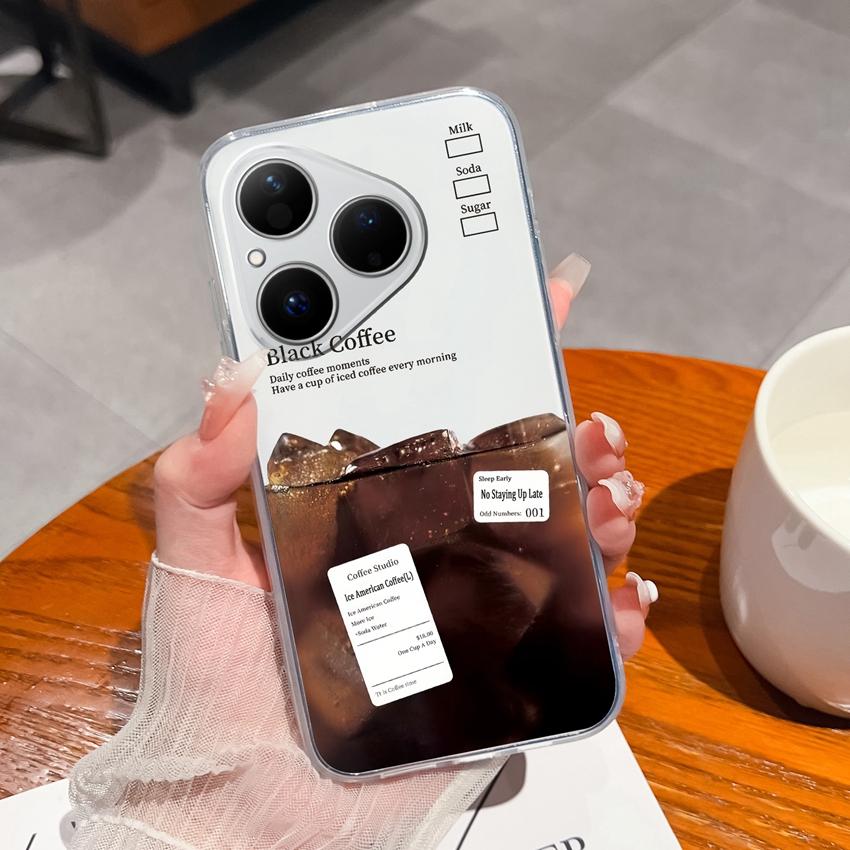 Для Huawei Honor 400 Magic5 Pura 80 Ultra Pro Прозрачный противоударный чехол для телефона с милым узором панды, мягкий силиконовый чехол премиум-защиты для корпуса Huawei