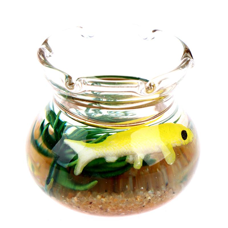 Кукольный домик миниатюрный стеклянный аквариум чаша аквариум кукольный дом домашний орнамент игрушка