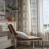 Lexuanxiu Black & White Geometric Bohemian Curtains - Semi-Blackout for Kitchen & Bedroom