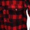 Woolrich Винтажная рубашка 70-х годов из смесовой шерсти в клетку с длинным рукавом S Красноватый Мужская Б/у