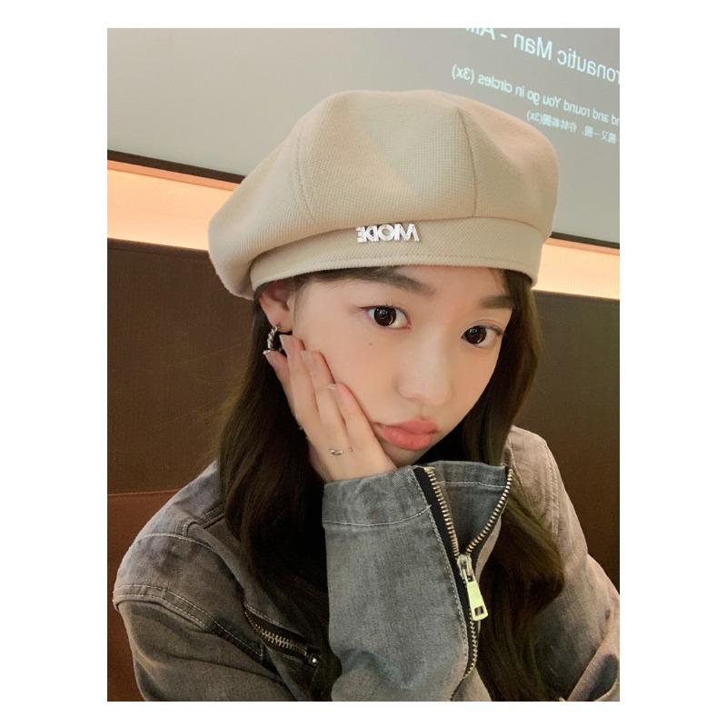 Осенне-зимняя шапка, Детская металлическая азбука, Берет, Шляпа художника