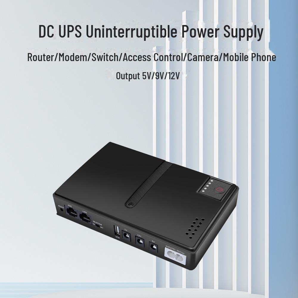 Маршрутизатор DC1036P ИБП: Резервный оптический модем для мониторинга, 5 В/9 В/12 В, 10400 мАч, 36 Вт источник бесперебойного питания