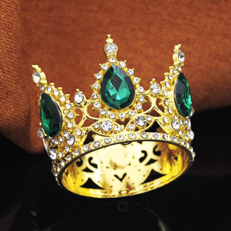 Princess Small Tiaras for Bridal Wedding Flower Decoration Cake Crown Topper Girls Birthday Gift Diadem Jewelry Accessories