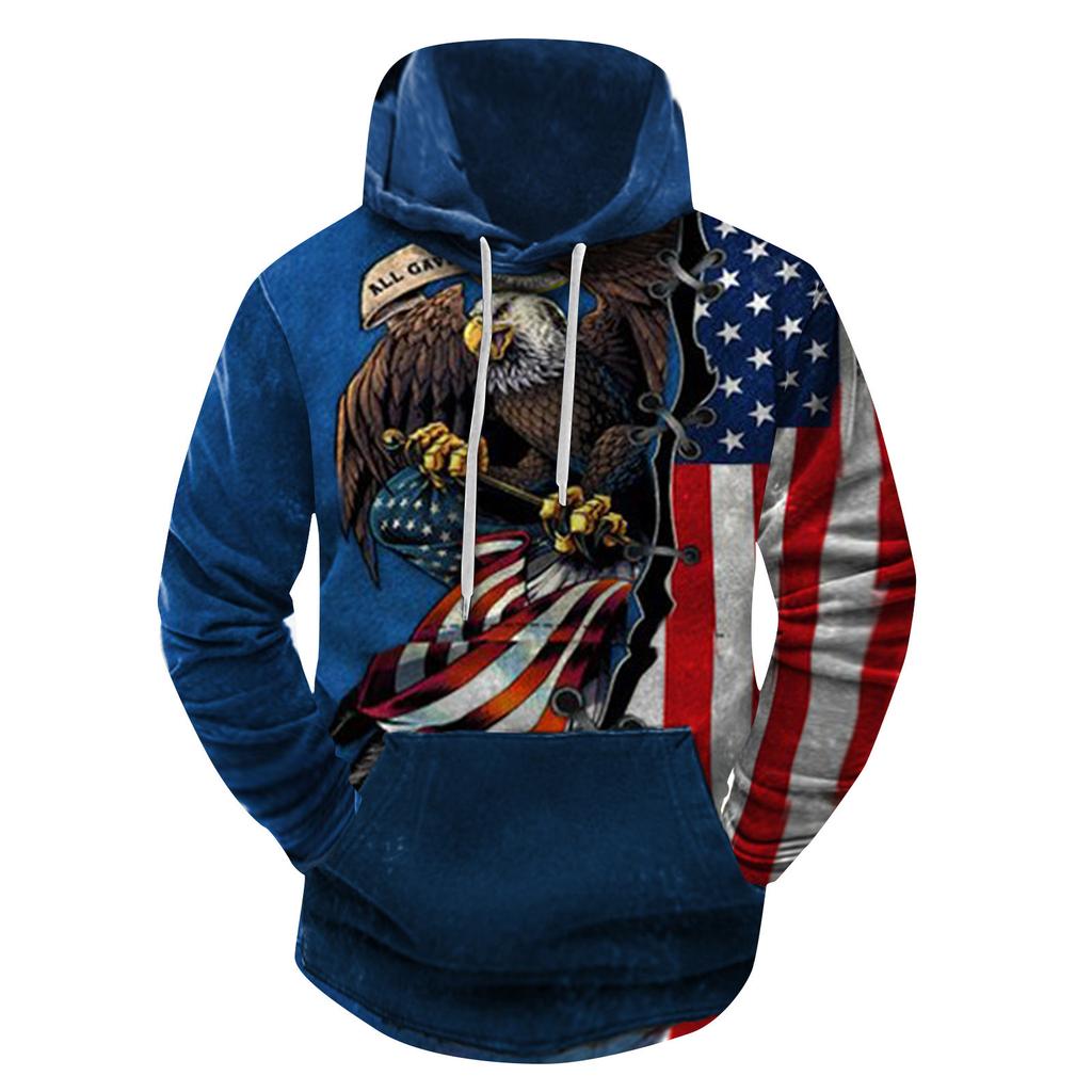 Модный свободный мужской и женский свитер с капюшоном с длинным рукавом и принтом