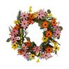 19 Inch Artificial Spring Wreaths Summer Large Wreath Colorful Floral for Outdoor
