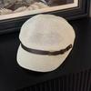 Knitted Women's Beret Breathable Octagonal Hat Summer Painter Hat  Sun Protection