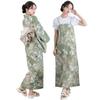 KYOETSU Yukata Set Change Weave Natural Color One-Piece 3-Piece (Yukata Heko Obi Petit Obi) Ladies