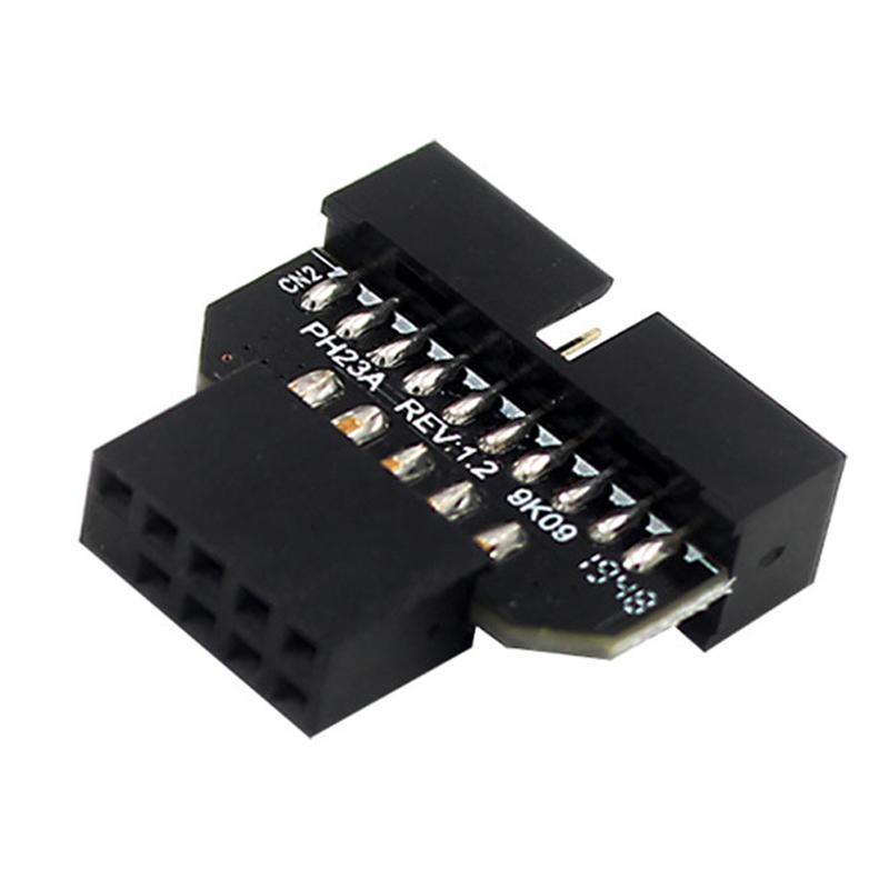 Разъем передней панели Usb3.0 19-контактный на Usb 9-контактный адаптер для материнской платы Usb3.0 на Usb 2.0 20-контактный адаптер