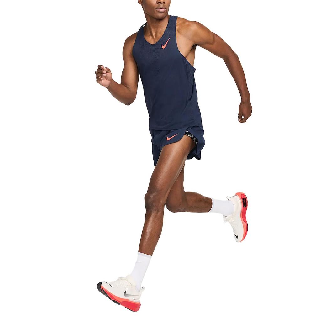 Nike Мужские AeroSwift Dri-FIT ADV 4" (10см) Беговые шорты с подкладкой 'Obsidian/Bright Crimson' FN3352-451