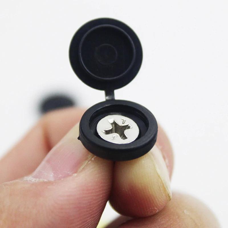 10/50/100 шт. Пластиковые откидные крышки-заглушки для винтов, складные защелкивающиеся защитные фиксирующие крышки-кнопки для декоративных гаек и болтов для автомобиля, метизы