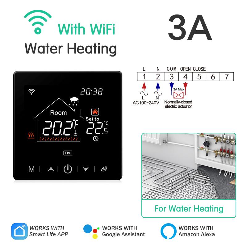 WiFi Smart Thermostat for Electric Warm Gas Boiler Floor Heating Tuya Programmable Temperature Controller Voice Google Home Alex7