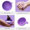 Soft Silicone Makeup Brush Cleaner Folding Powder Puff Cleaning Bowl Eyeshadow Brush Cleaning Pad Beauty Tools Portable Washing