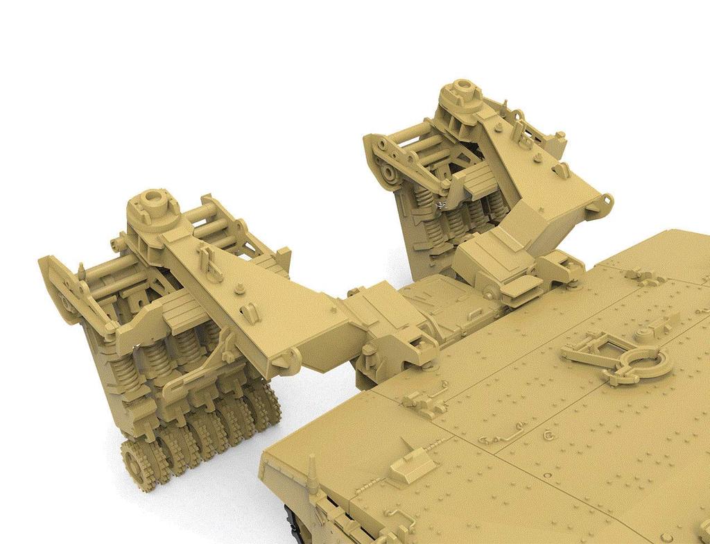 Модель в масштабе Израильский основной боевой танк Меркава LIC Система разминирования Пластиковый набор модели MTS049 1/35 Mk.4/4 Нохри-Каль