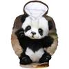 Funny Wild Panda Graphic Hoodie for Men Clothing New In Hoodies & Sweatshirts Kids Cute 3D Giant Panda Gigante Printed Pullovers