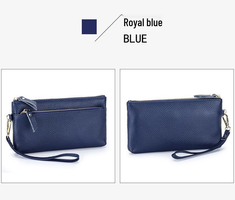 Женский кошелек-клатч из коровьей кожи большой вместимости с отделением для телефона