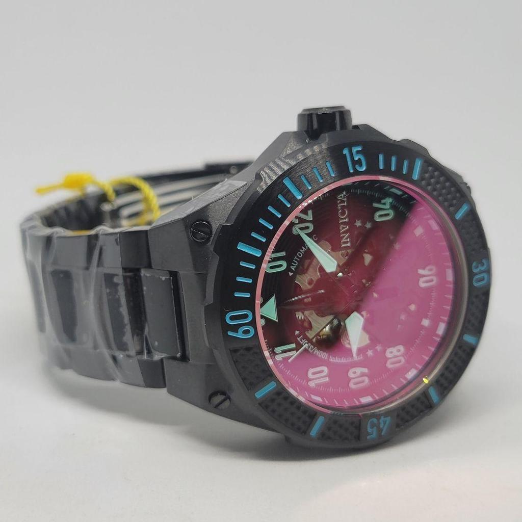 Б/у Invicta 50мм Авиатор Радар Оружейный металл x Черный