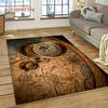 Vintage Nautical Chart Compass Rug Non Slip Floor Mat For Living Room Bedroom Sofa Decor Home Area Carpet