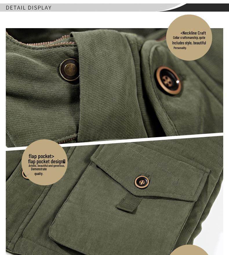 Синяя плюшевая куртка-пуховик с 3D-карманом на молнии, хлопковая, свободного кроя, для молодежи