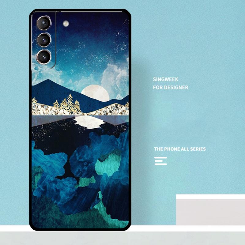 Star Lake Mountains Case For Samsung Galaxy S25 Ultra S20 S21 S22 S23 S24 Plus S9 S10 S24 FE S25 FE Phone Cover