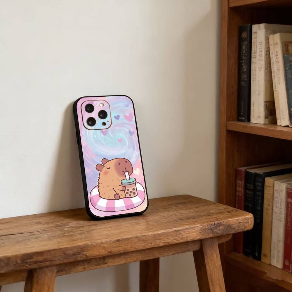 Capibara Phone Case For iPhone17,16,15,14,13,12,11 Plus,Pro Magnetic For Magsafe Wireless Charging