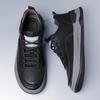 Fashion Sport Shoes Genuine Leather Men's Shoes  Brand Casual Shoes Lace Up Mens Sneakers Italian Breathable Skateboard Shoe