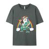 Fashion Casual Tshirt Bernese Mountain Unicorn Riding Dinosaur Tshirts Loose Fitting Brothers Mens Tshirt