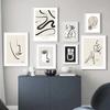 Wall Art Canvas Painting Black White Line Face Body Abstract Nordic Posters And Prints Wall Pictures For Living Room Decoration