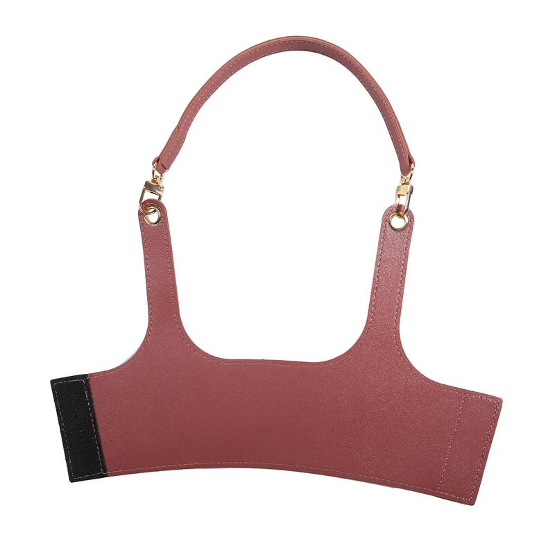 Портативный кожаный держатель для кофейной чашки, регулируемый ремень для переноски бутылки, модная сумка для стакана воды, чехол