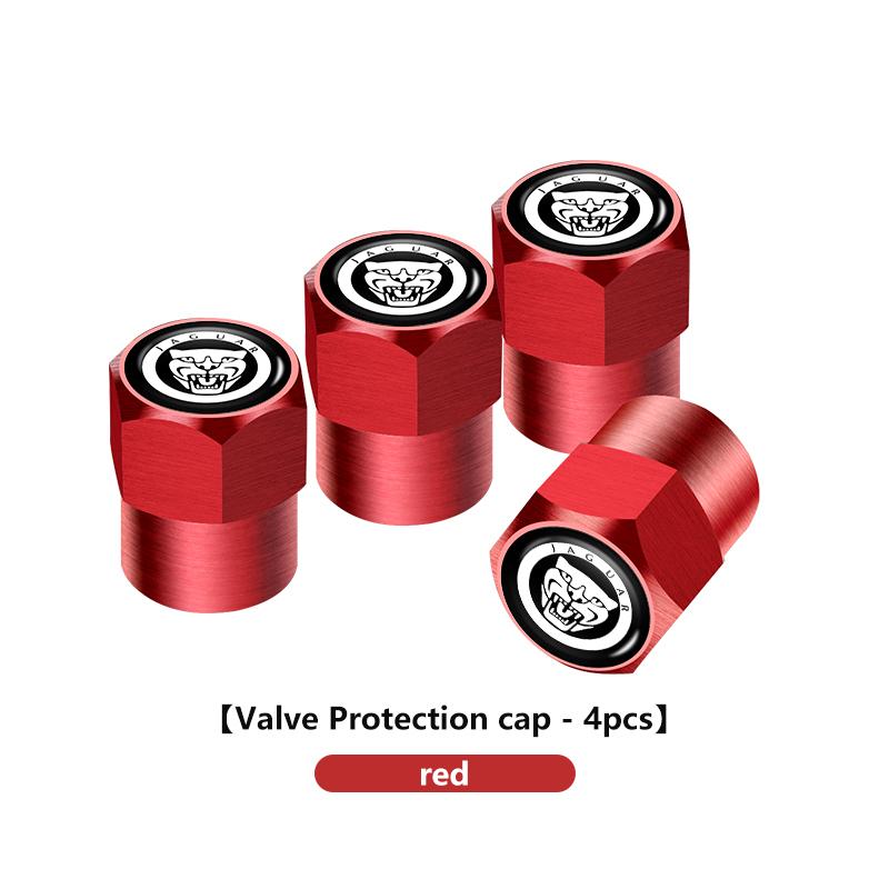 4Pcs Car Wheel Tire Valve Cap Protection Cover Auto Accessories For Jaguar XF XJ XFR XKR S-Type F-Type X-Type F-Pace I-Pace NN56
