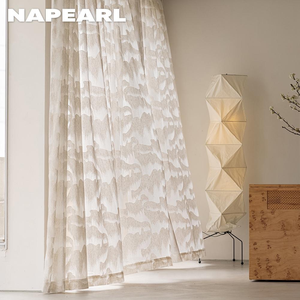 1 шт. NAPEARL Нордическая Горная Вуаль Штора с Вырезом в Виде Горного Цветка Прозрачная Штора для Спальни Гостиной Домашний Декор